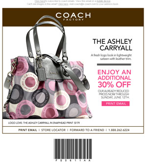 Orange County Coach Coupon