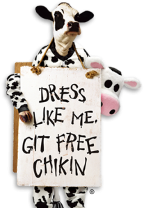 dress like a cow appeciation