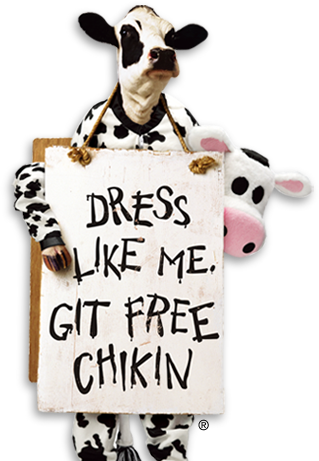 dress like a cow appeciation